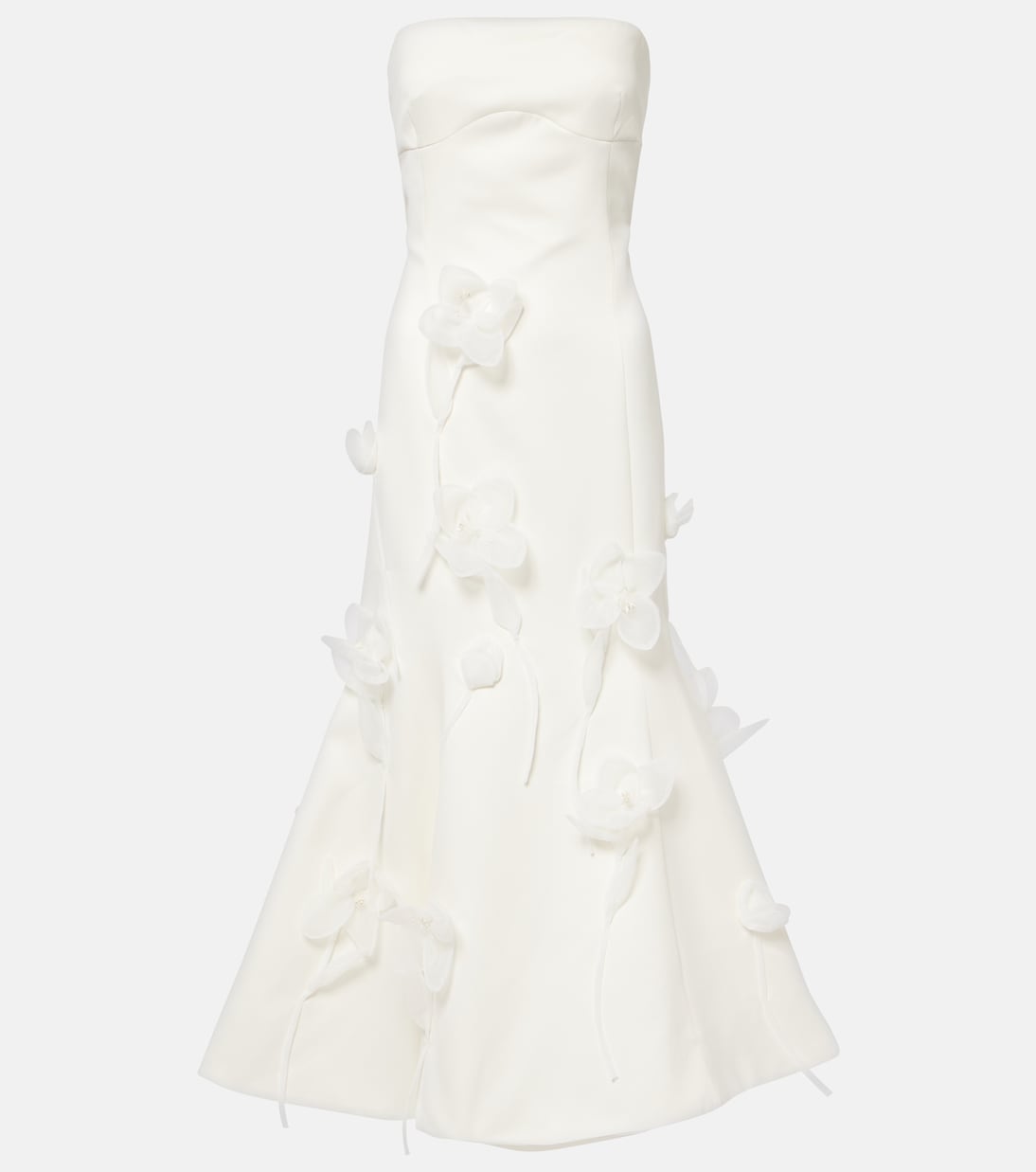Robe midi de mariée à fleurs | Rotate