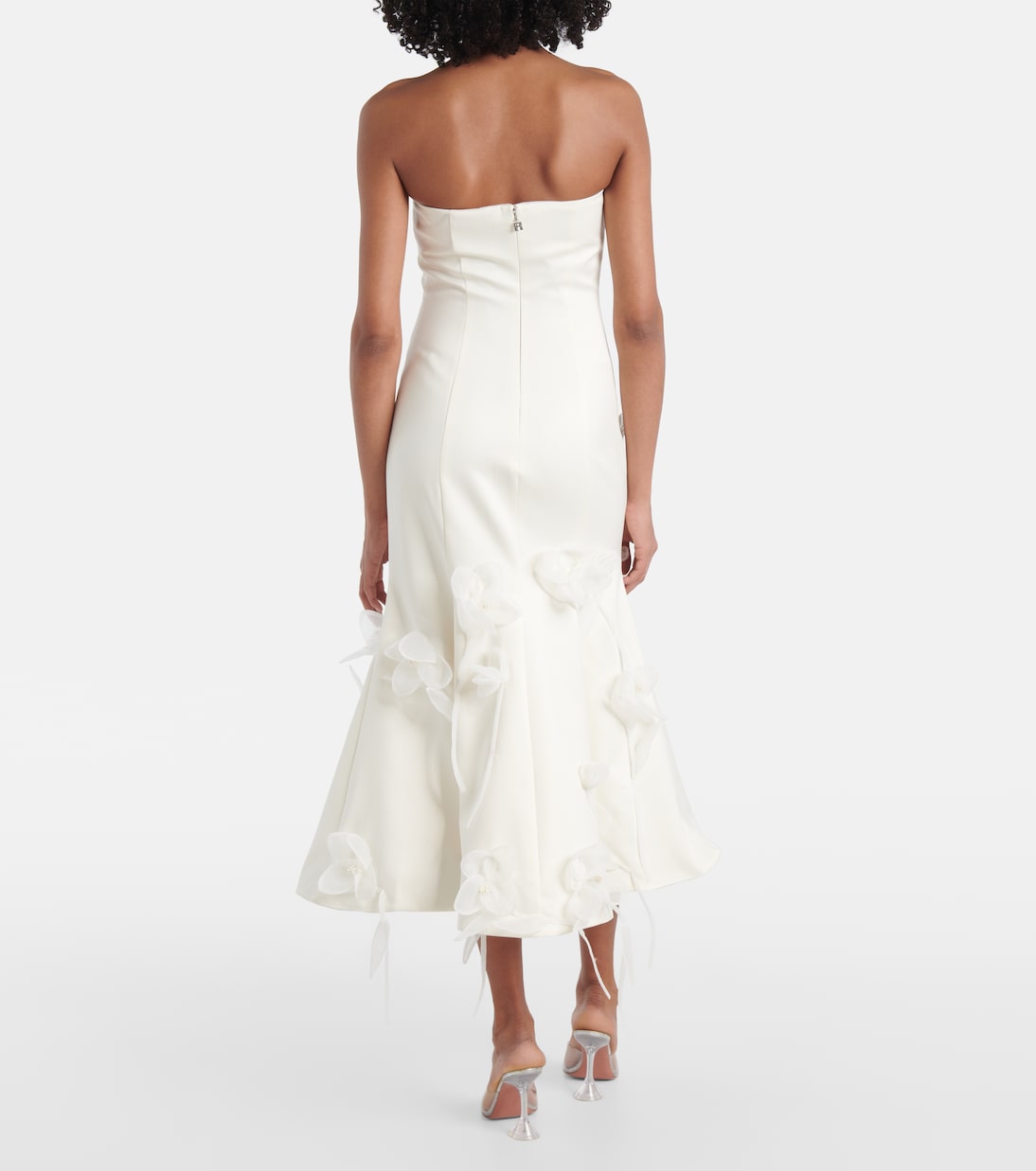 Robe midi de mariée à fleurs | Rotate