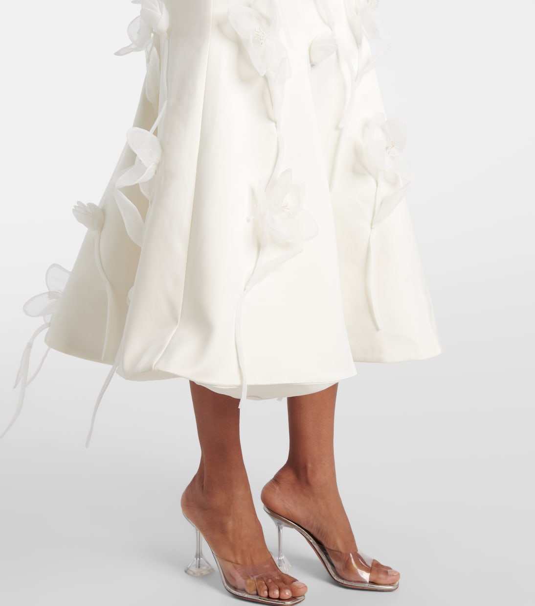 Robe midi de mariée à fleurs | Rotate