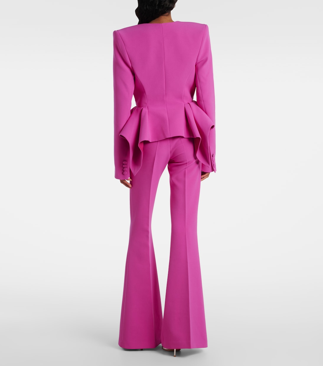 Double-breasted peplum blazer | Safiyaa