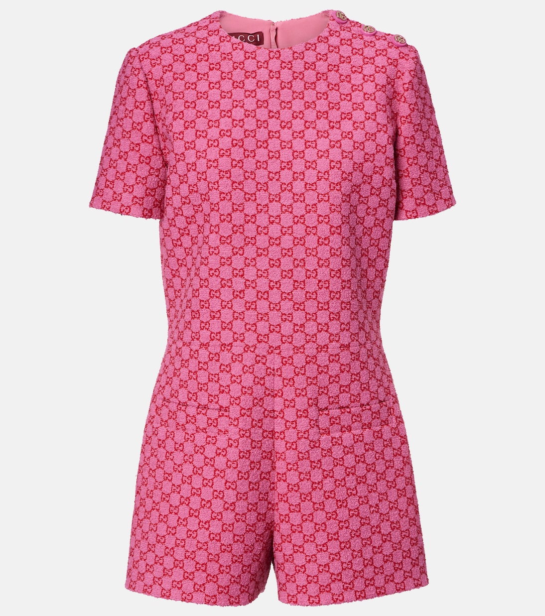 GG cotton-blend romper | Gucci