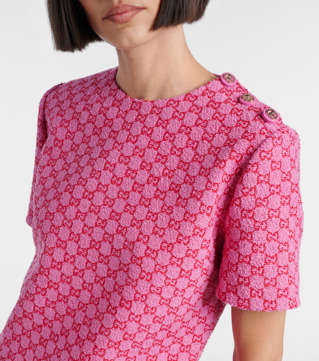 GG cotton-blend romper | Gucci