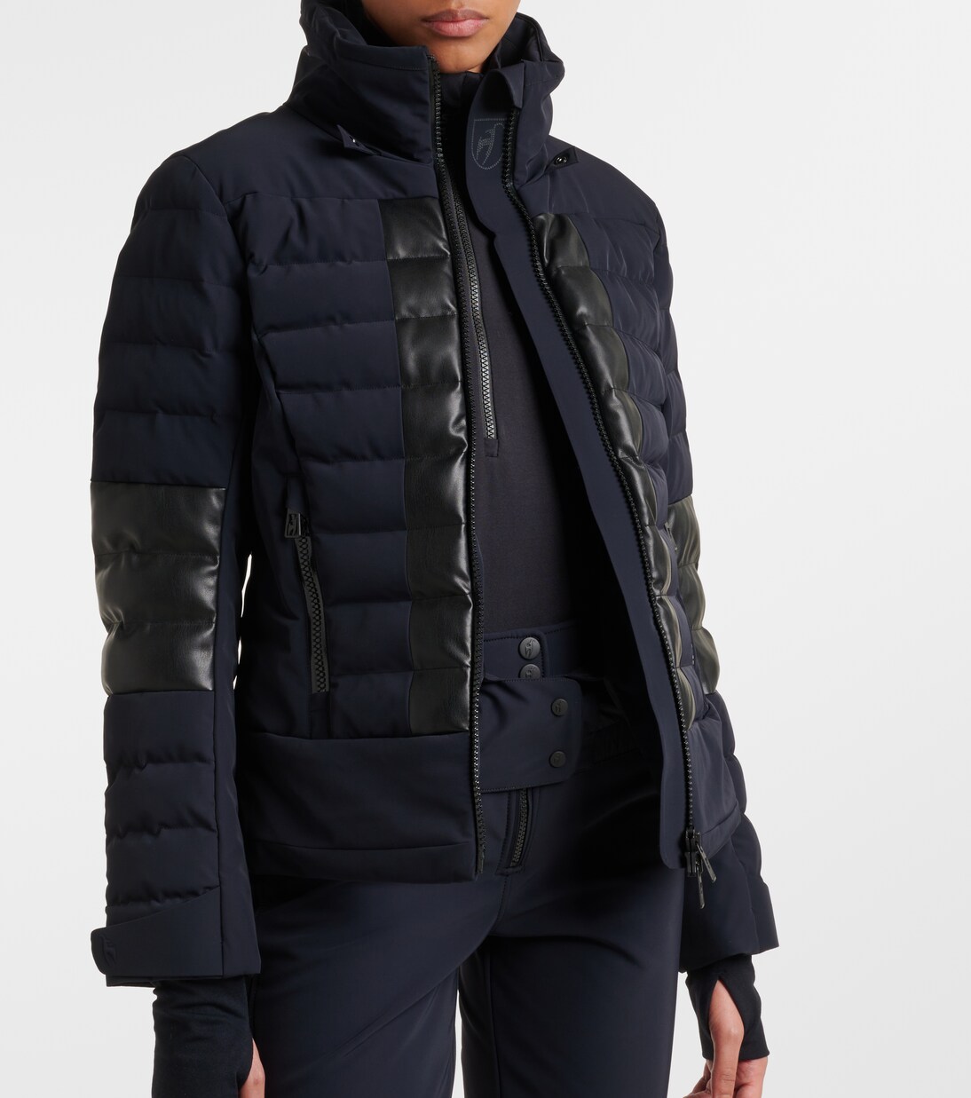 Lisbeth faux leather-trimmed ski jacket | Toni Sailer