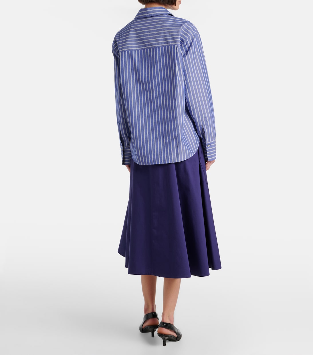 Striped cotton polo shirt | Vince