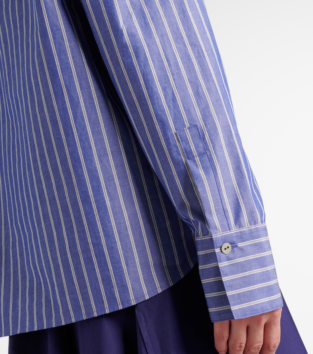 Striped cotton polo shirt | Vince