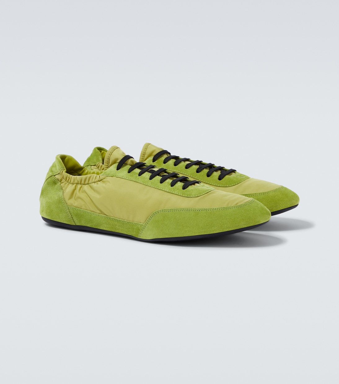 Elastic Collapse Re-Nylon and suede sneakers | Prada
