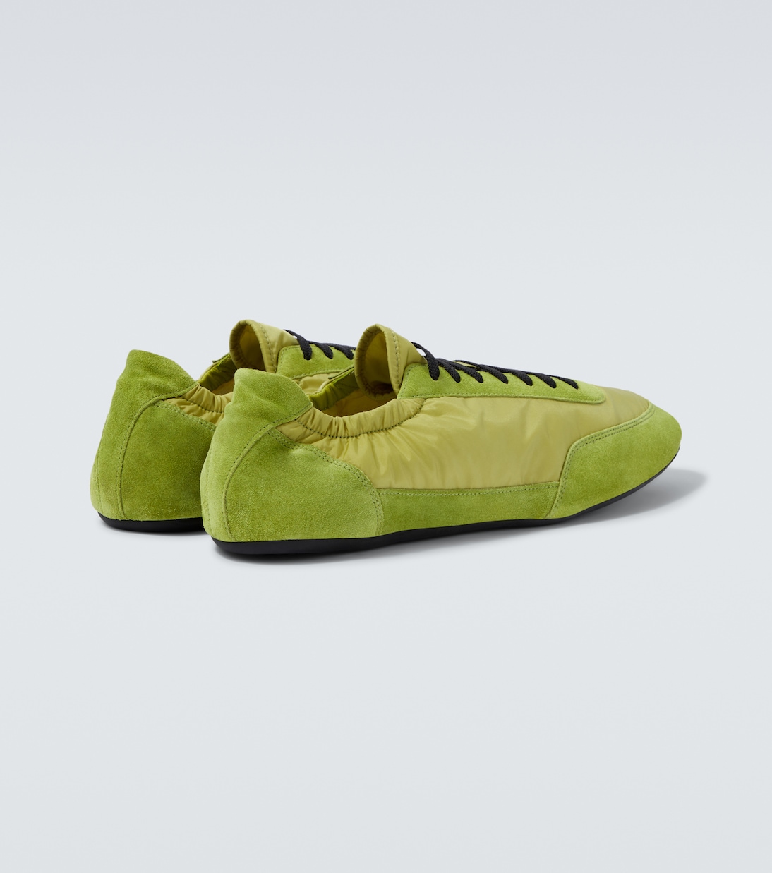 Elastic Collapse Re-Nylon and suede sneakers | Prada
