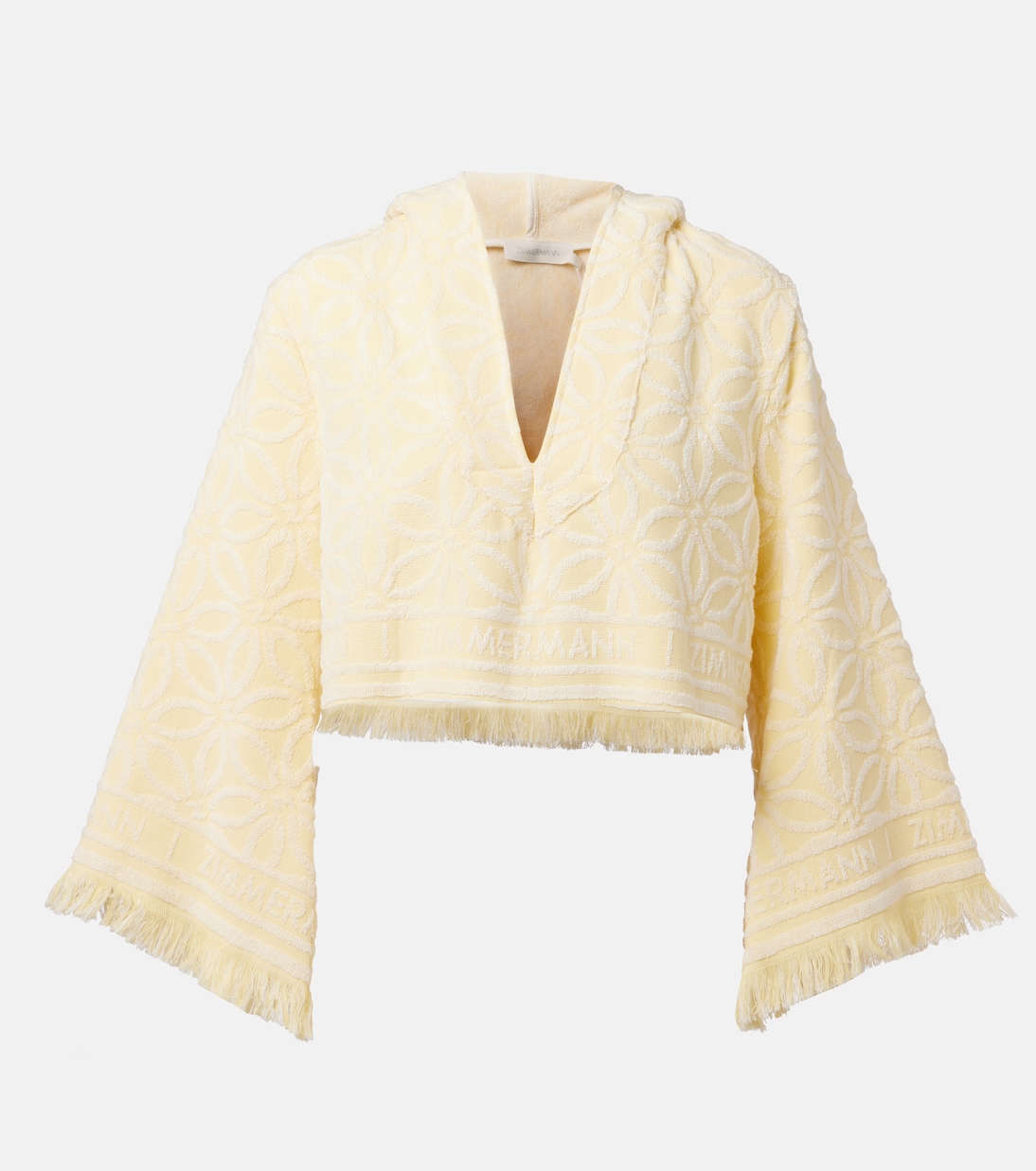 Top cropped Coco in cotone con cappuccio | Zimmermann