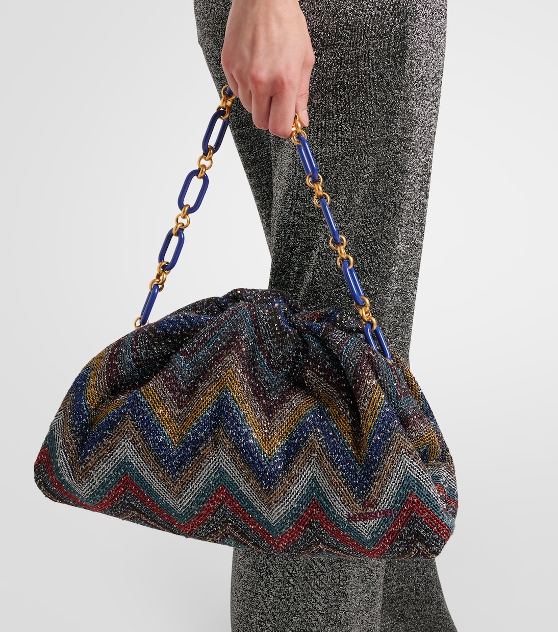 Zigzag Medium beaded shoulder bag | Missoni