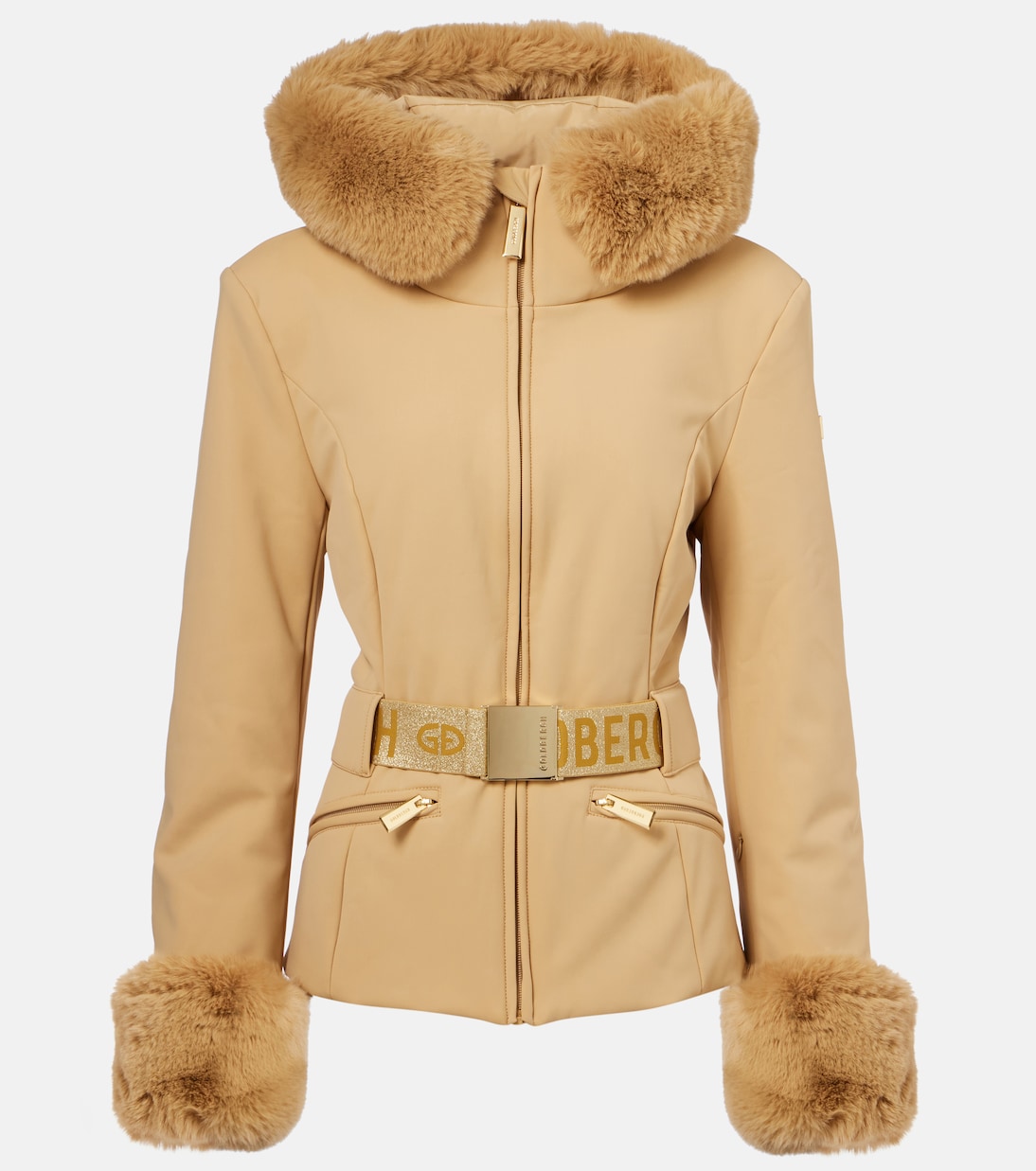 Prezioso faux fur-trimmed down ski jacket | Goldbergh