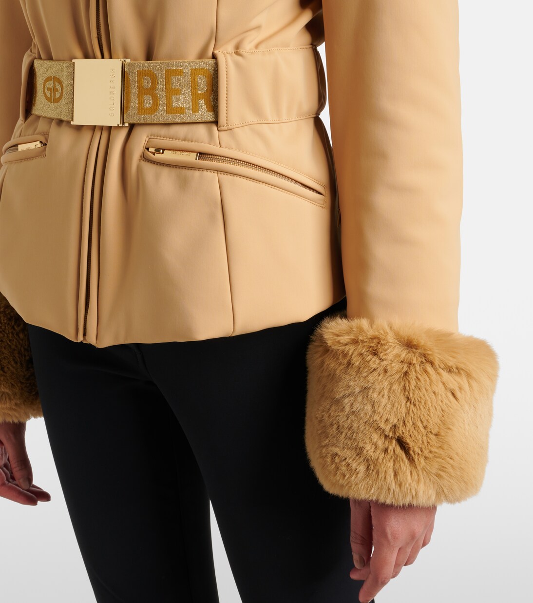 Prezioso faux fur-trimmed down ski jacket | Goldbergh
