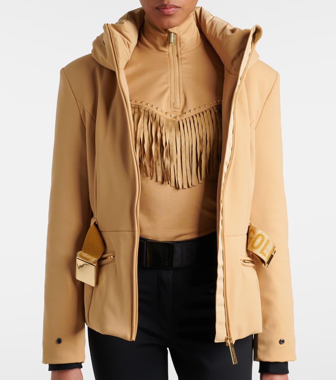 Prezioso faux fur-trimmed down ski jacket | Goldbergh