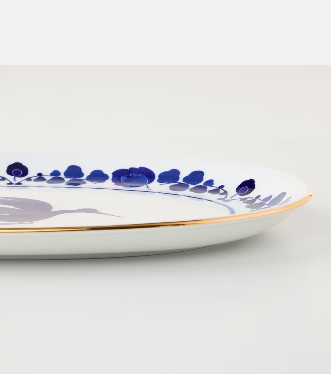 Wildbird Blue porcelain platter | La DoubleJ