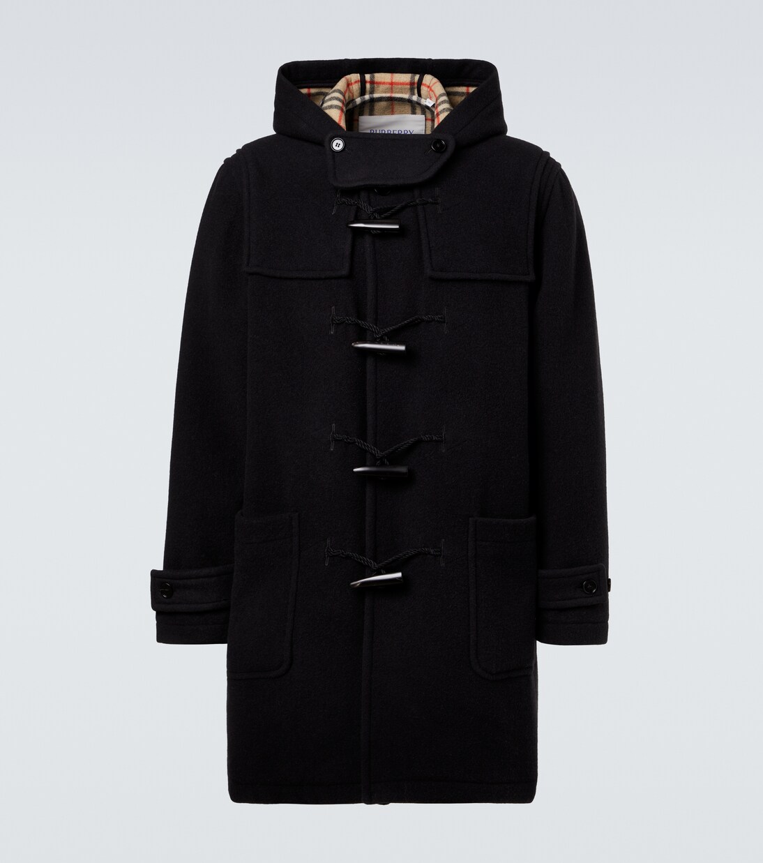 Hooded wool twill coat | Burberry