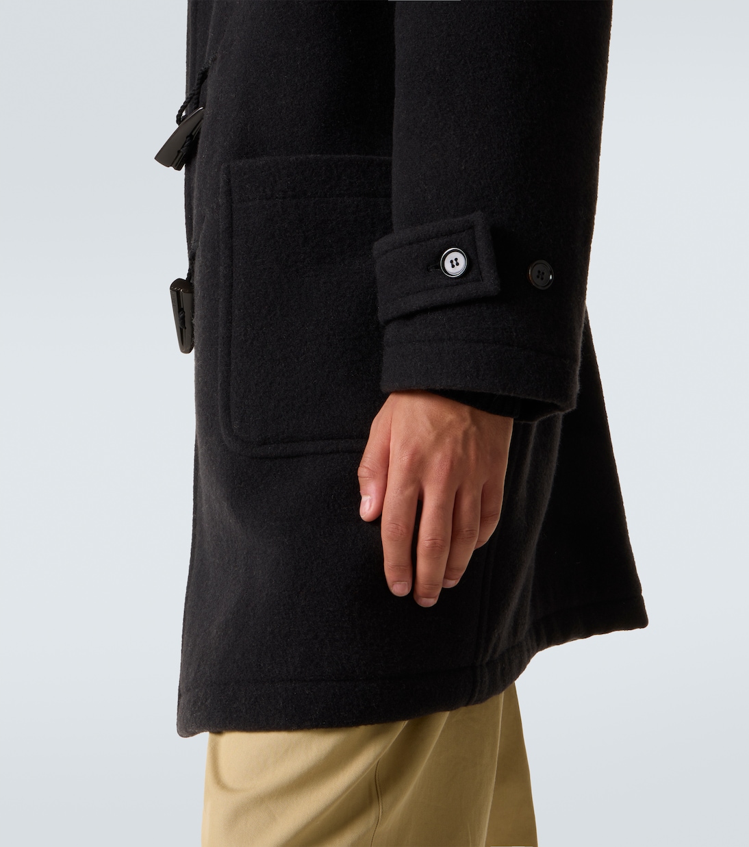 Hooded wool twill coat | Burberry
