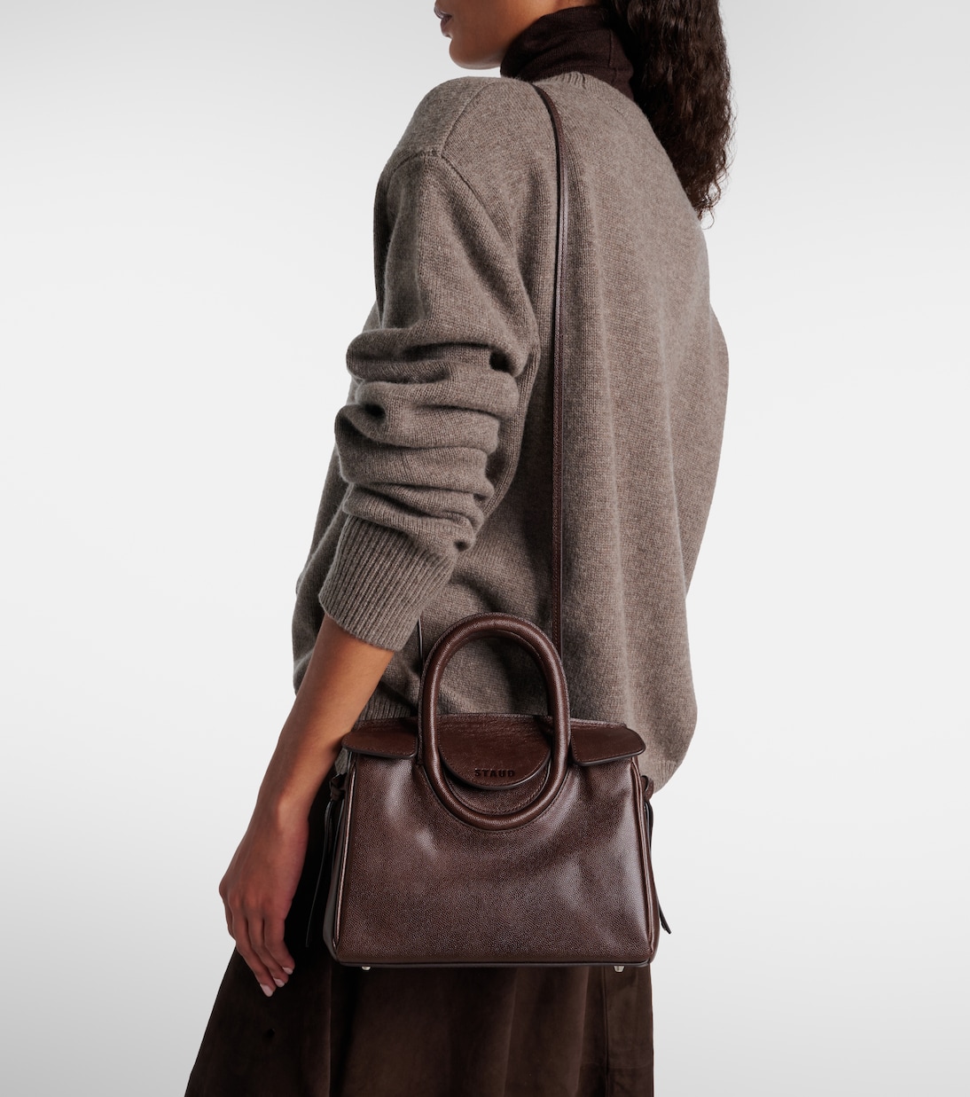 Maude Mini leather tote bag | Staud