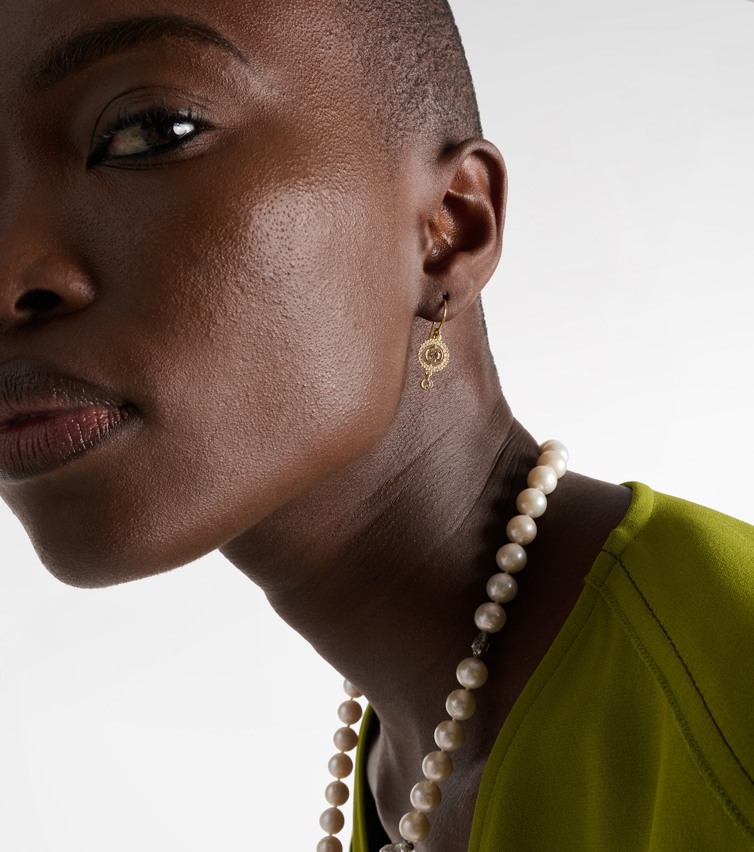 Orbit 18kt gold drop earrings with diamonds | Ileana Makri
