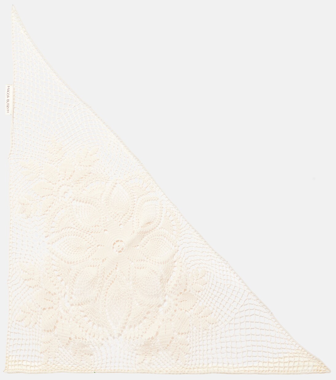 Floral crochet cotton scarf | Magda Butrym