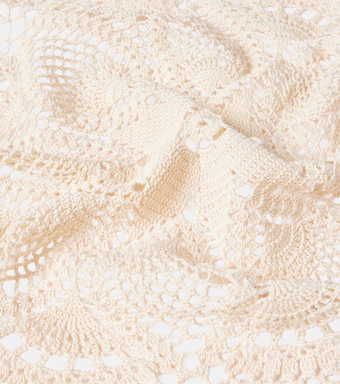 Floral crochet cotton scarf | Magda Butrym