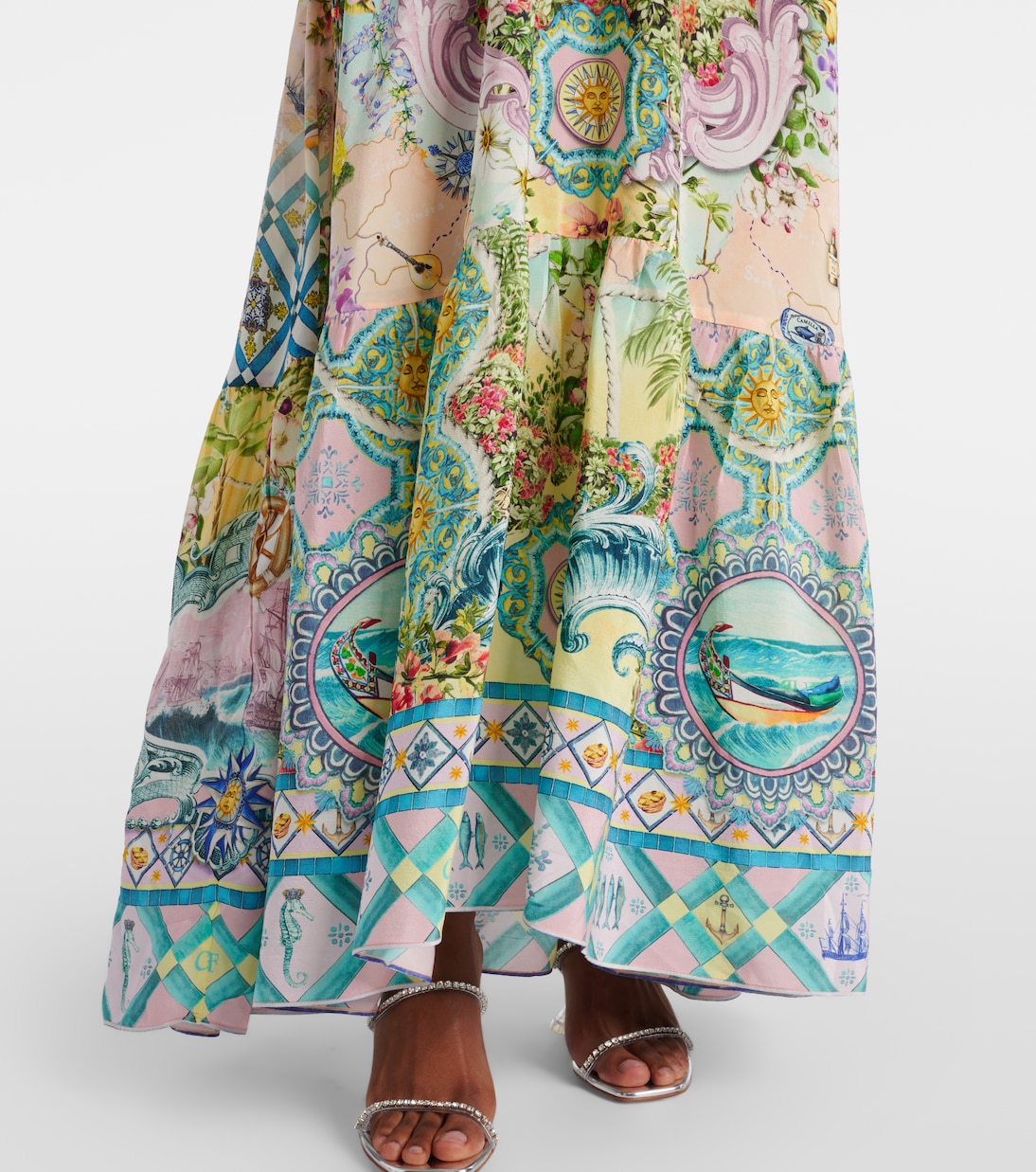 Maxikleid Just Coasting aus Seide | Camilla