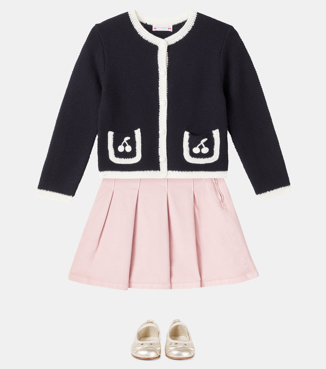 Cardigan Elaia brodé en laine | Bonpoint
