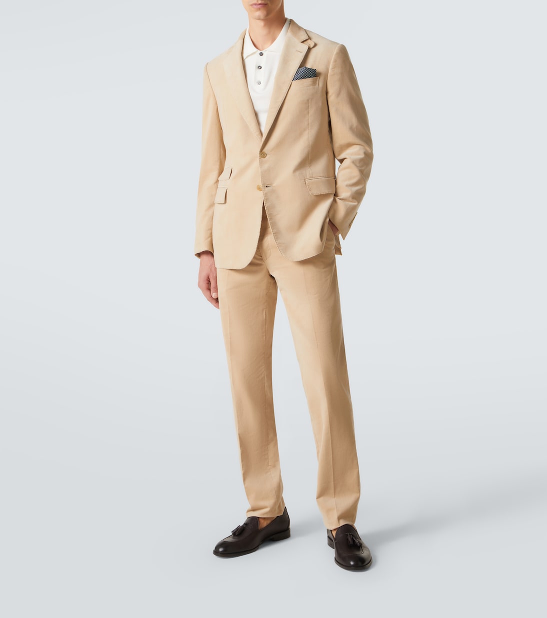 Cotton corduroy straight pants | Ralph Lauren Purple Label