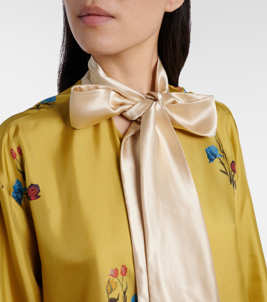 Schluppenbluse aus Seidensatin | Marni