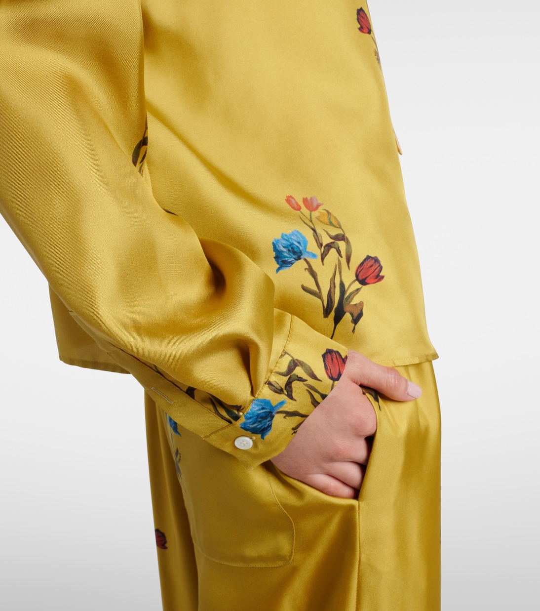 Schluppenbluse aus Seidensatin | Marni