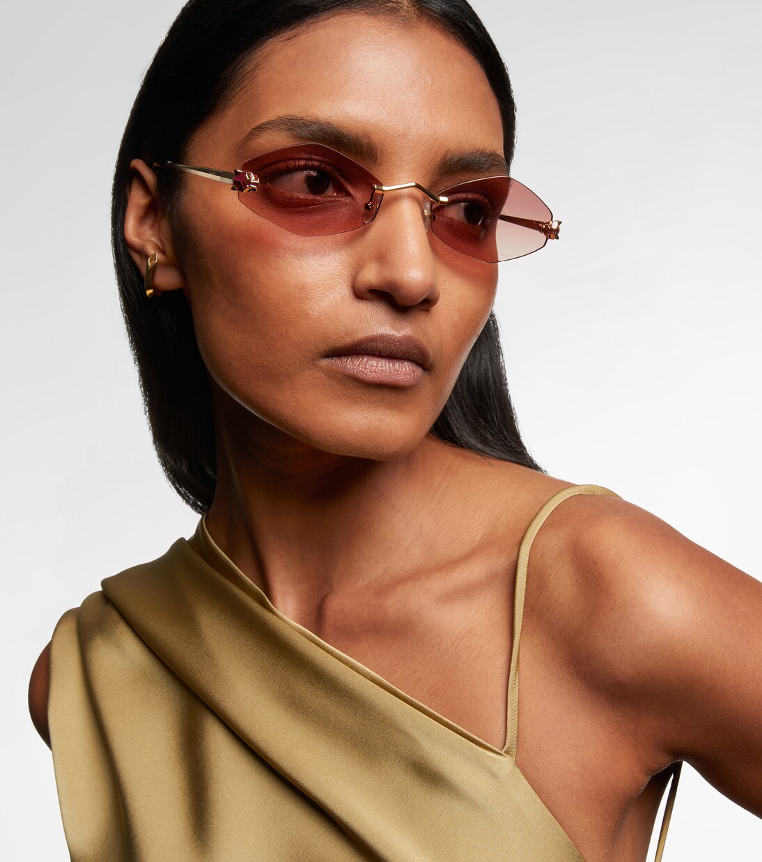 Lunettes de soleil Panthère de Cartier ovales  | Cartier Eyewear Collection