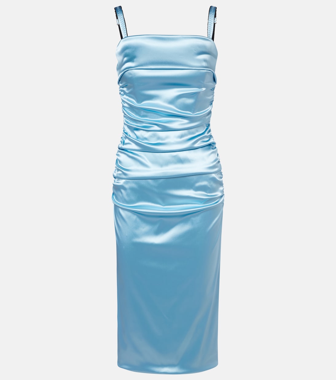 Ruched satin cocktail dress | Dolce&Gabbana