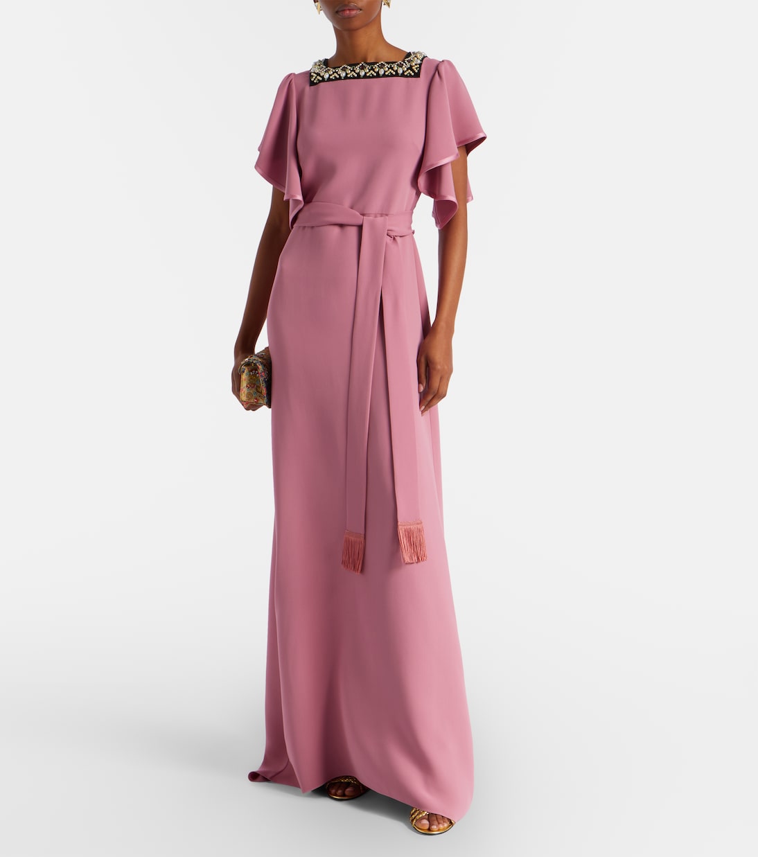 Cady Couture embellished belted gown | Valentino