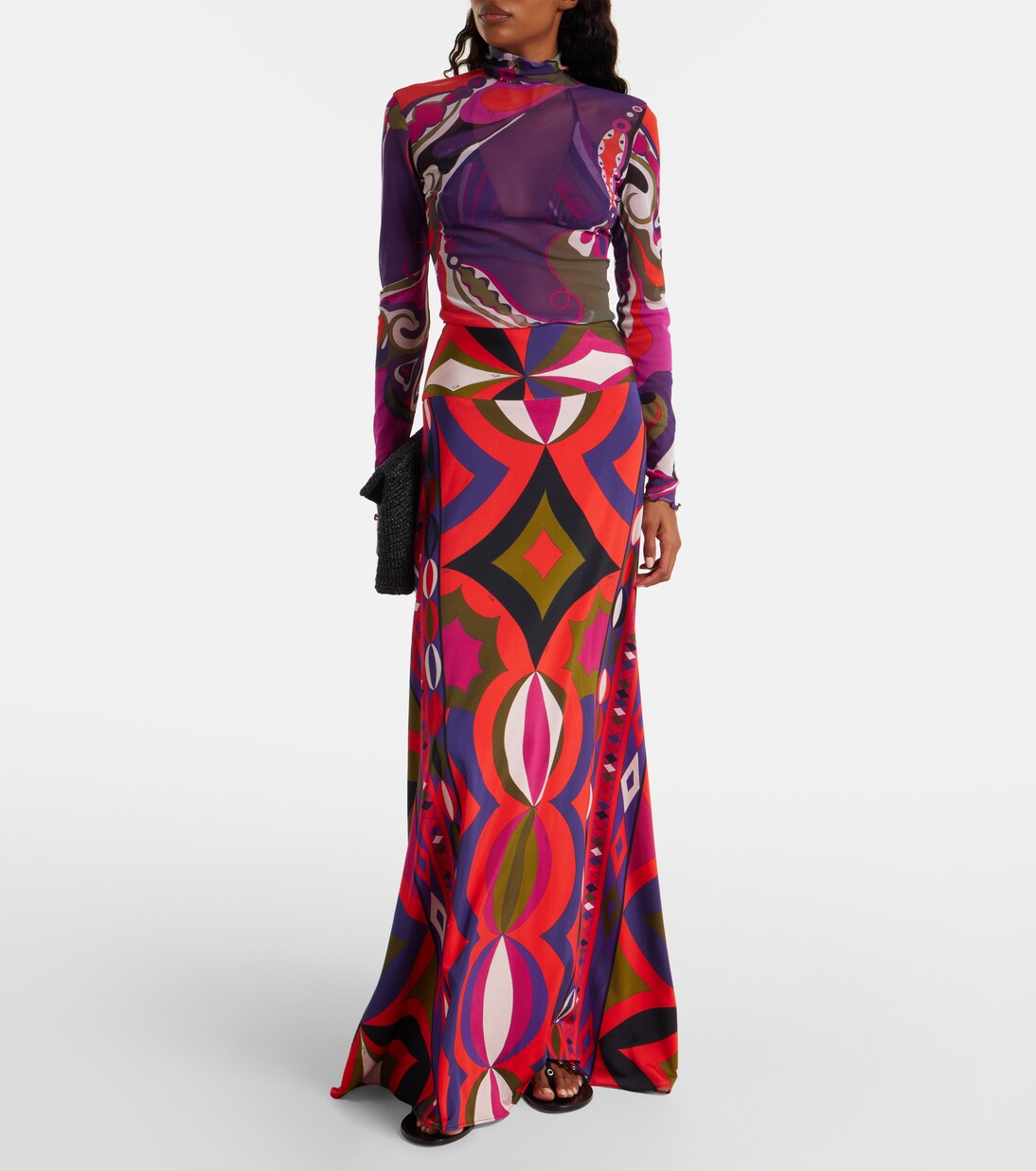 Maxirock aus Satin | Pucci