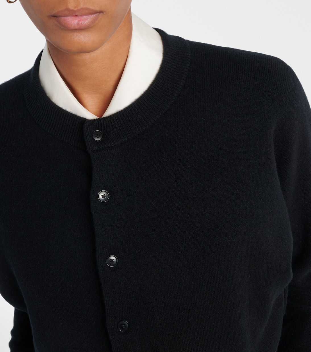 Blouson cashmere-blend cardigan | Extreme Cashmere