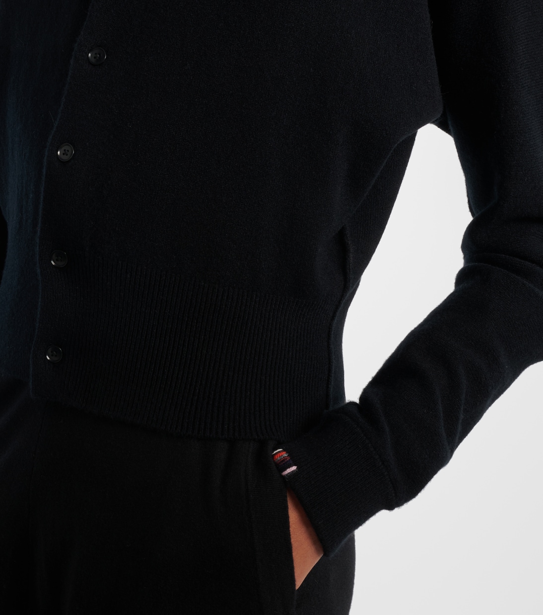 Blouson cashmere-blend cardigan | Extreme Cashmere