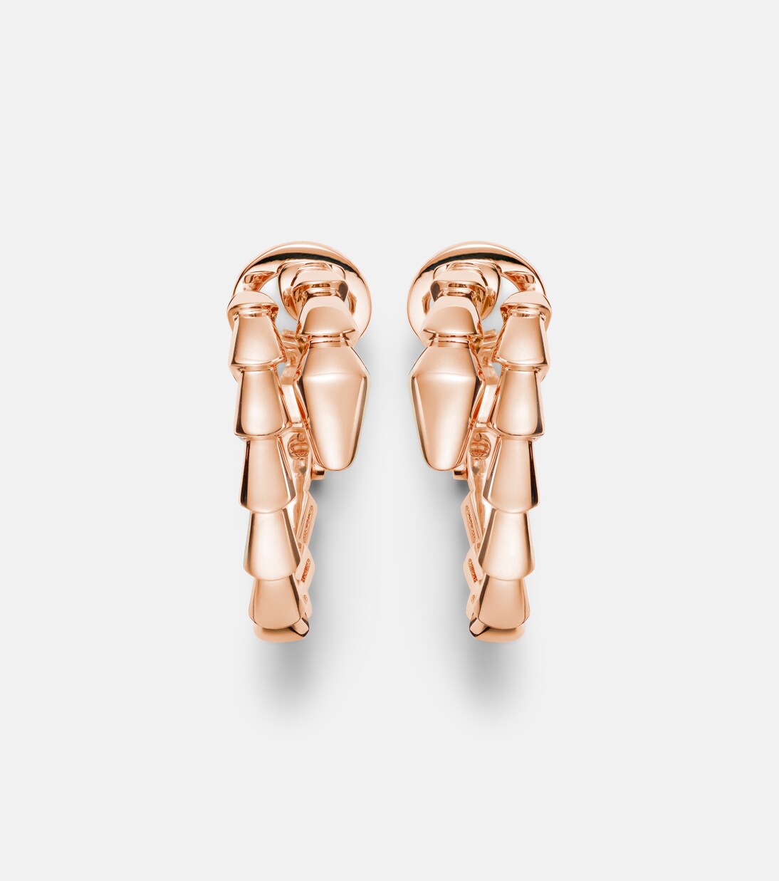 Orecchini a cerchio Serpenti Viper in oro rosa 18kt | Bvlgari