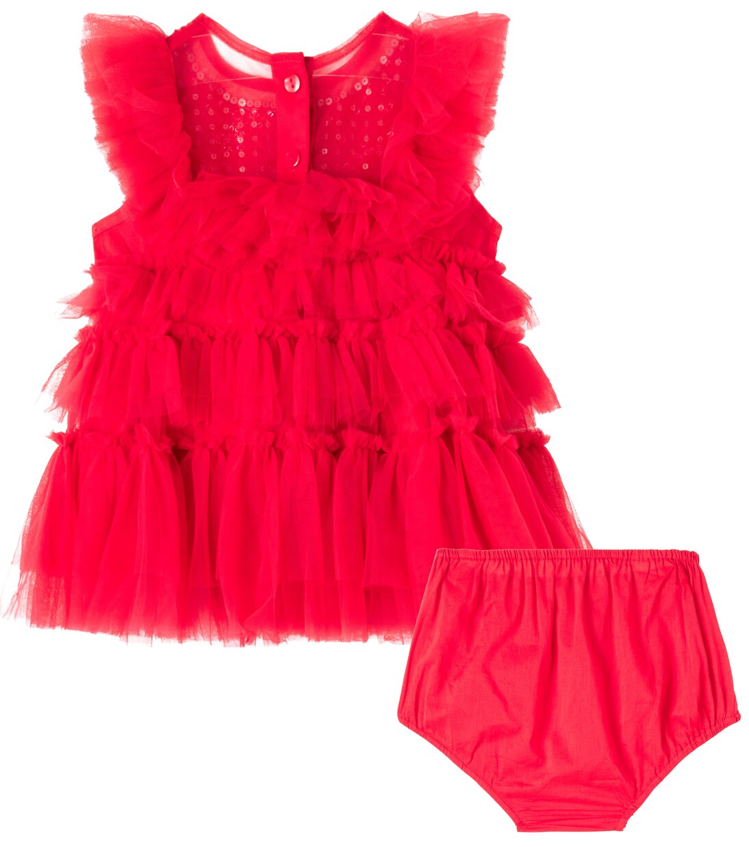 Bebé - set de vestido y  braga Rococo de tul adornado | Tutu Du Monde