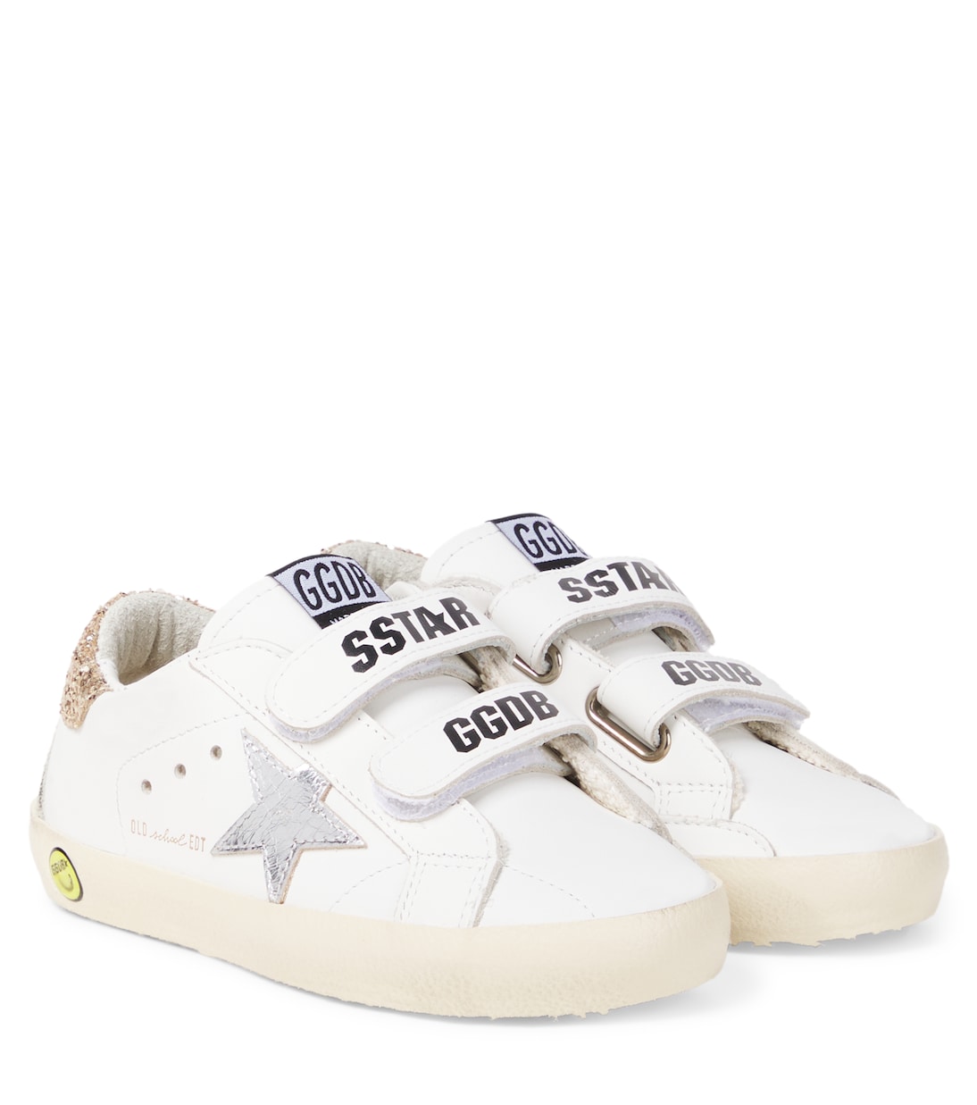 Old School sequined leather sneakers | Golden Goose Kids