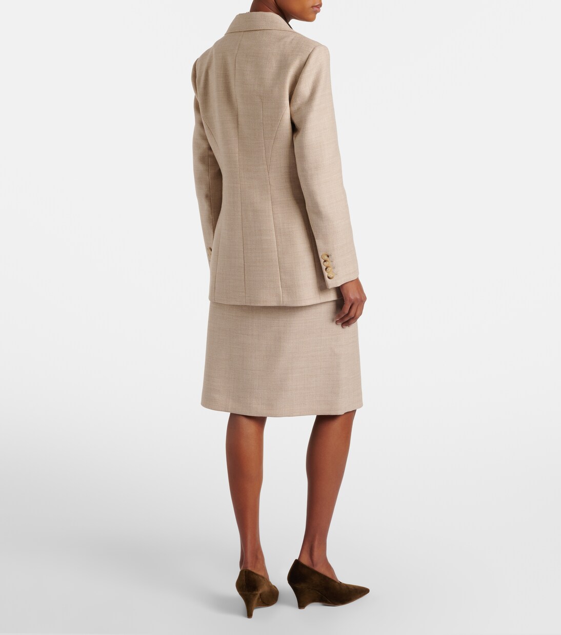 Jupe midi Duggan en laine vierge | Joseph