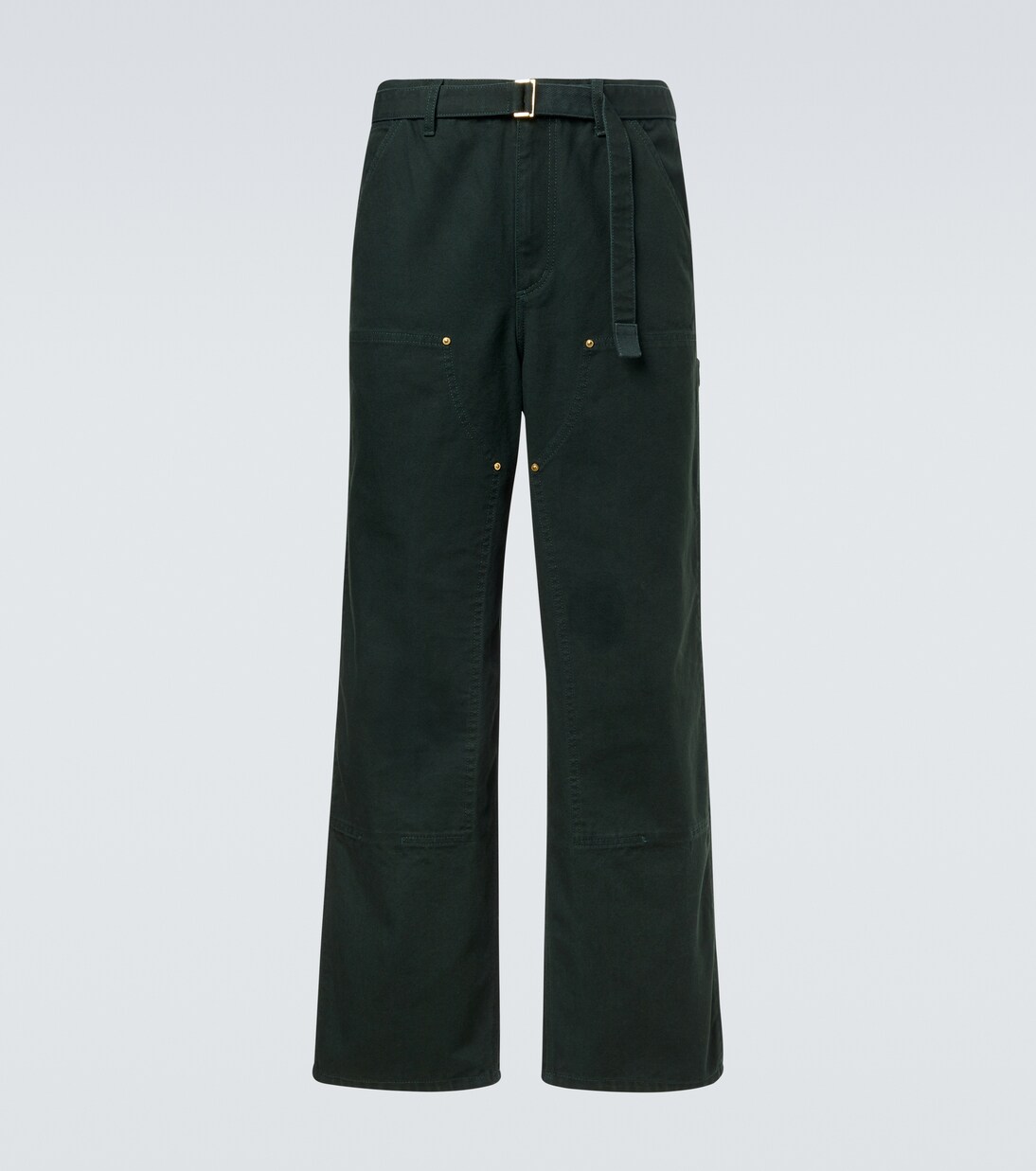 x Carhatt - Pantaloni regular in cotone con cintura | Sacai