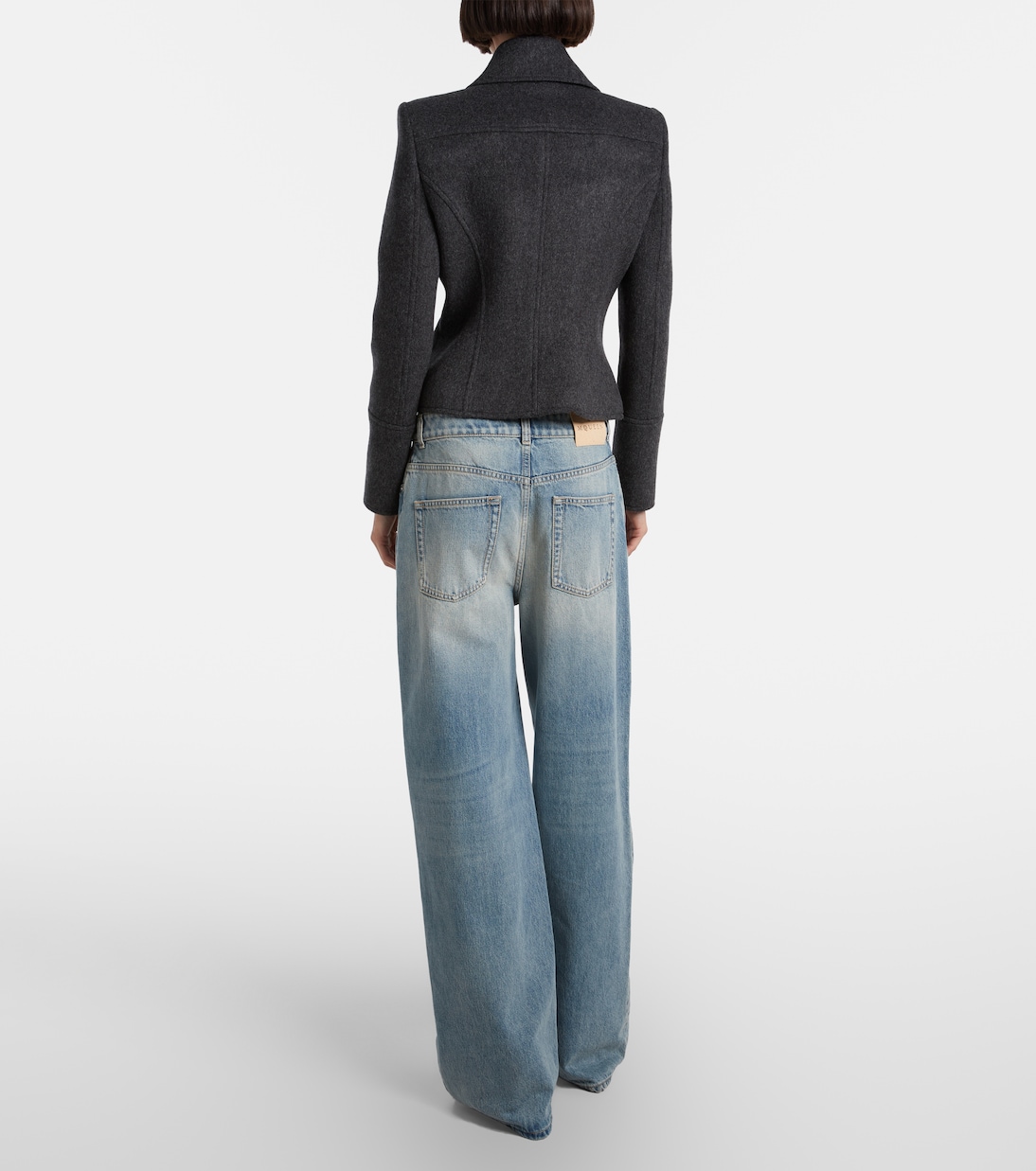 Mid-rise wide-leg jeans | McQueen