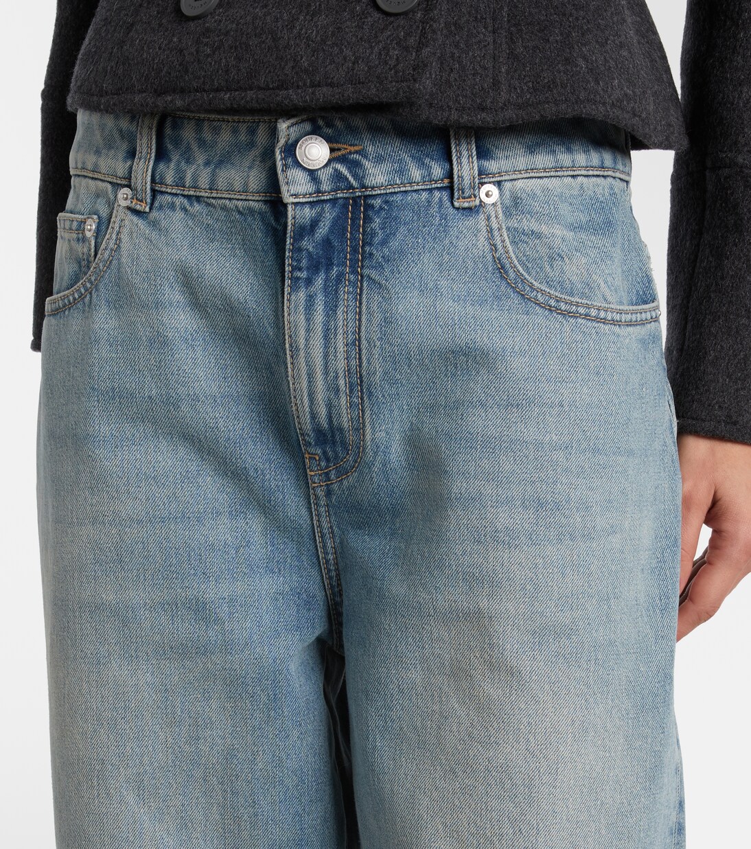 Mid-rise wide-leg jeans | McQueen