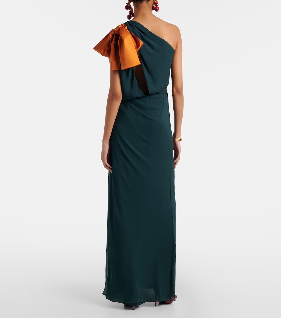 Silk chiffon gown | Saint Laurent