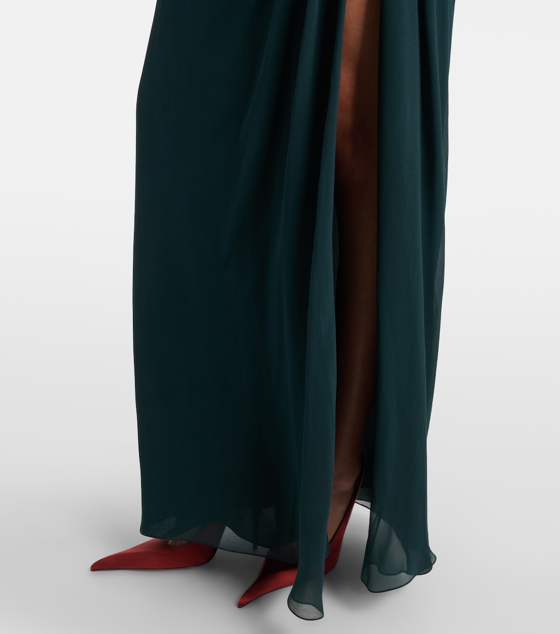 Silk chiffon gown | Saint Laurent