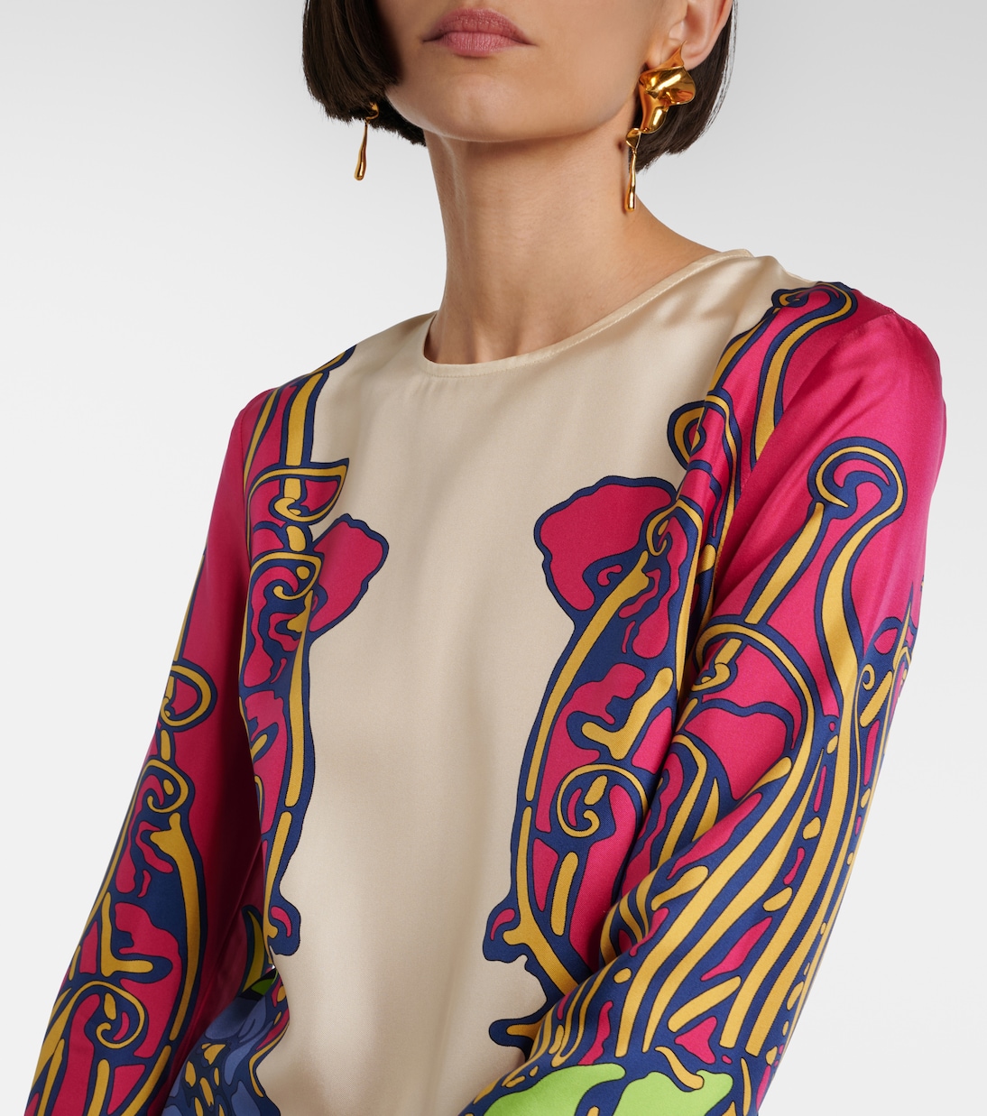 Minikleid Lemuria Placée aus Seidensatin | La DoubleJ