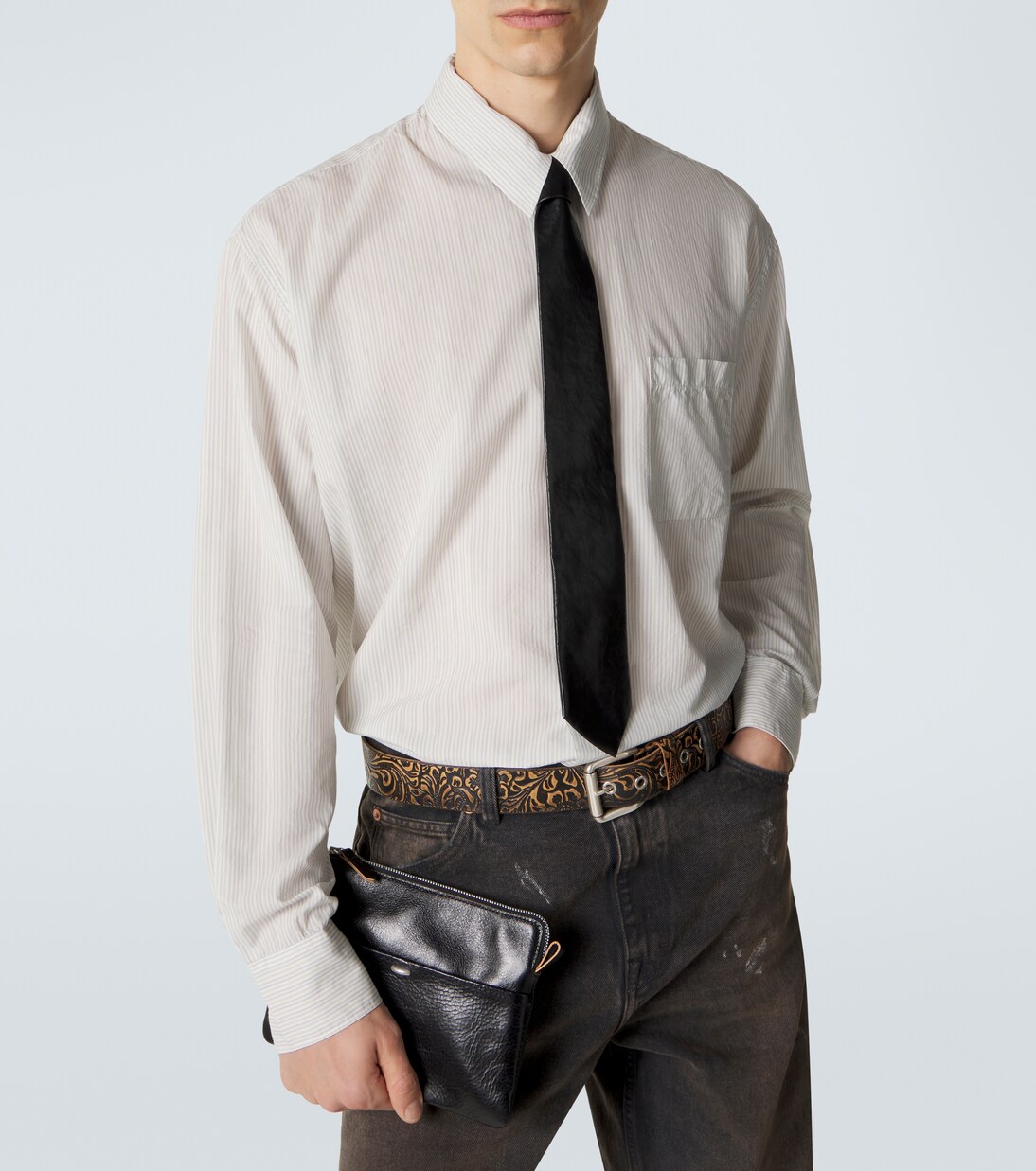 Above striped cotton-blend shirt | Our Legacy