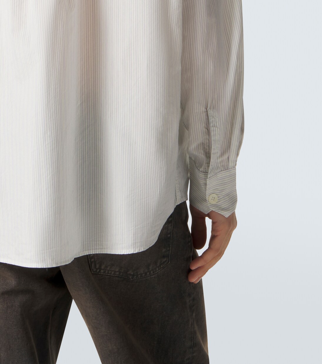 Above striped cotton-blend shirt | Our Legacy