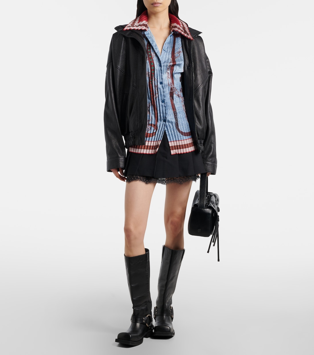 印花褶裥错视效果衬衫 | Acne Studios