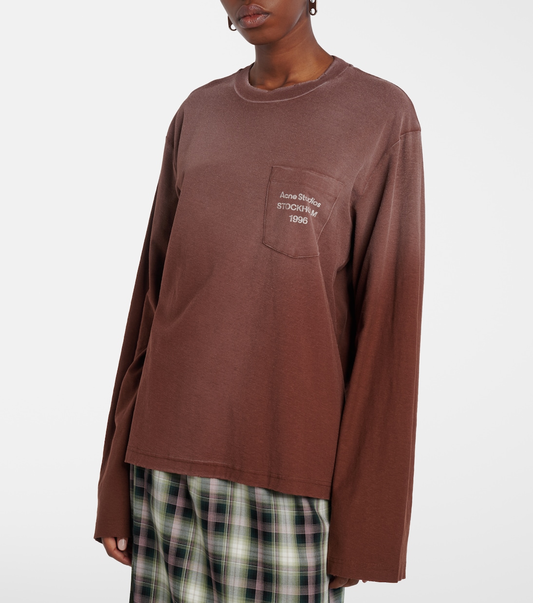 Logo cotton and hemp jersey T-shirt | Acne Studios