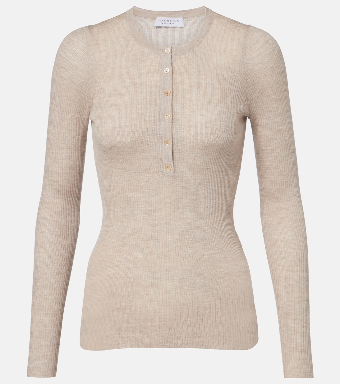 Julian cashmere and silk Henley shirt | Gabriela Hearst
