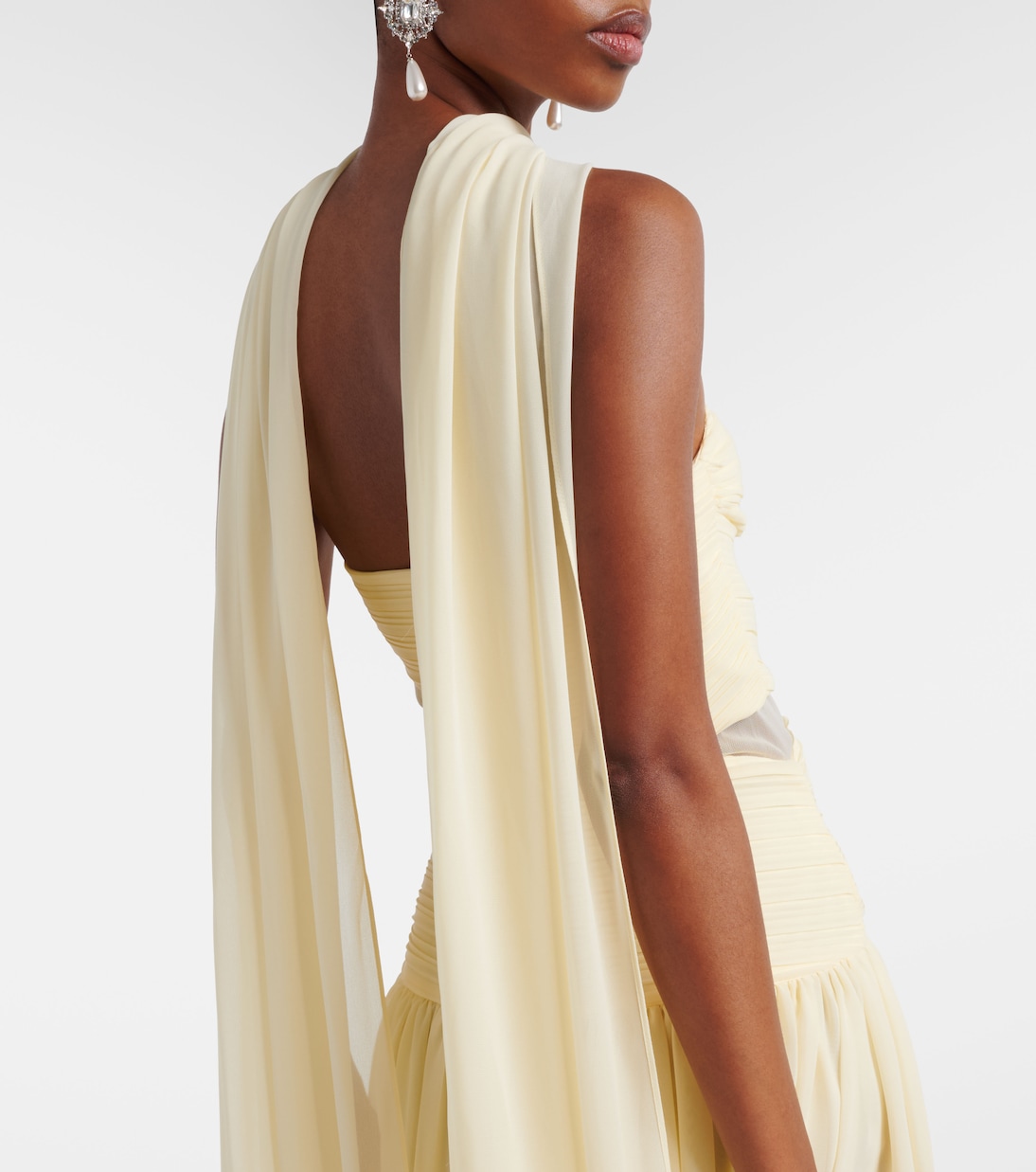 Maxikleid aus Georgette | Self-Portrait